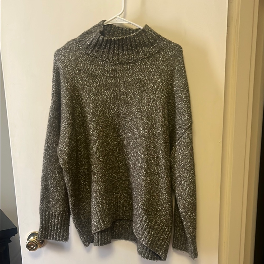 Cozy Army Green Knit Sweater